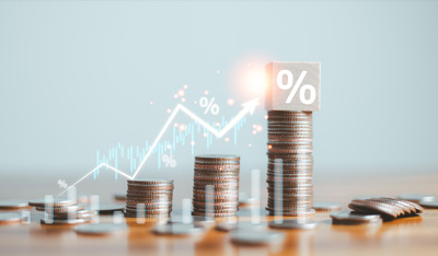 An image showing coins growing up