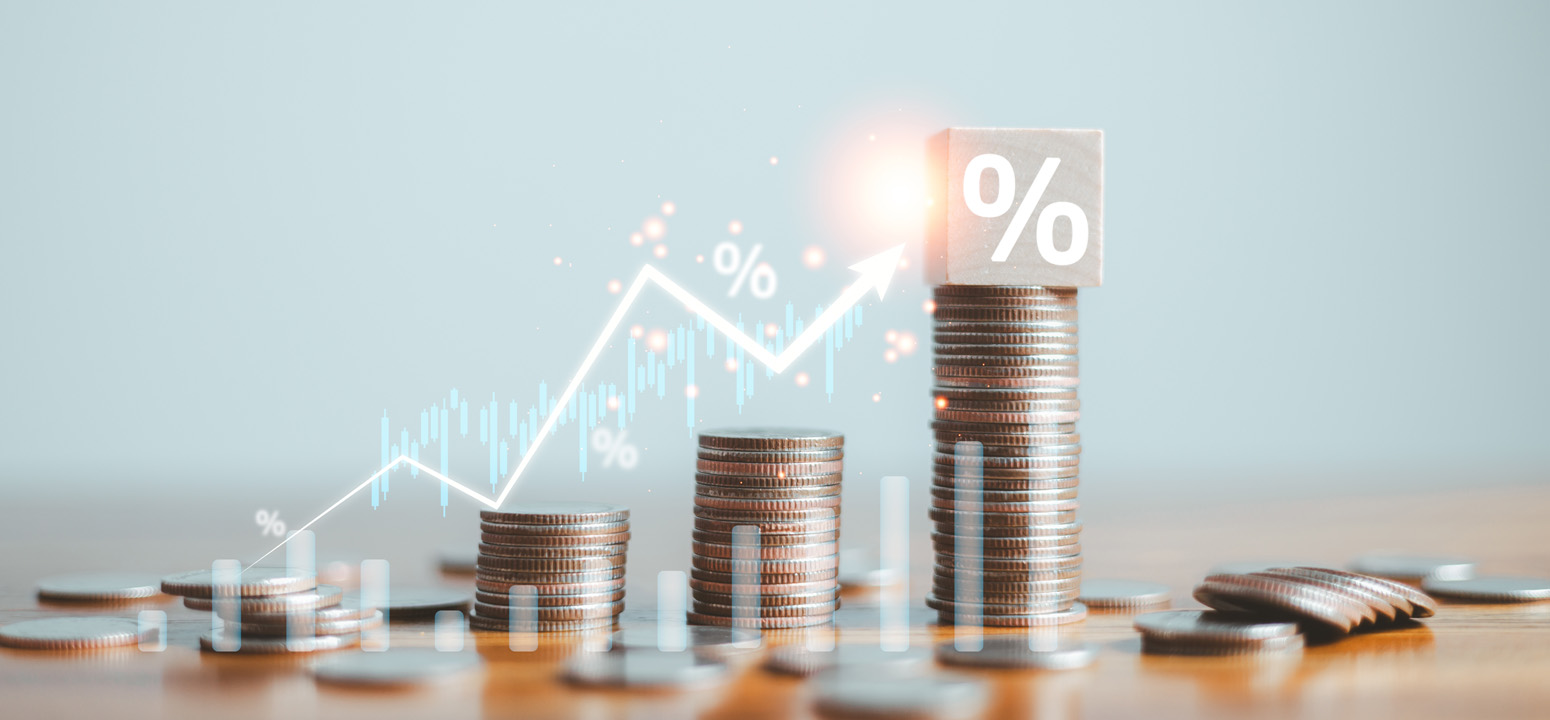 An image showing coins growing up
